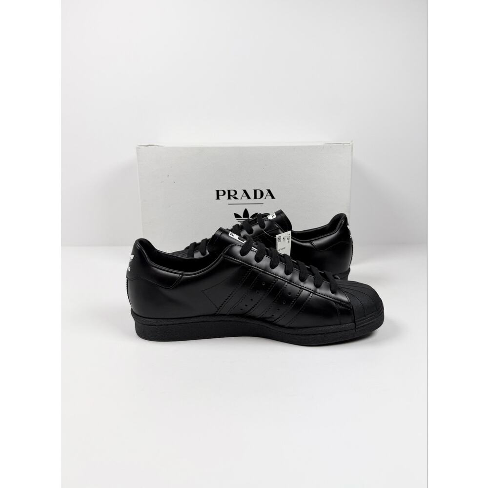 Size 9 - Prada x Adidas Superstar Black Sneakers NEW - Picture 5 of 11